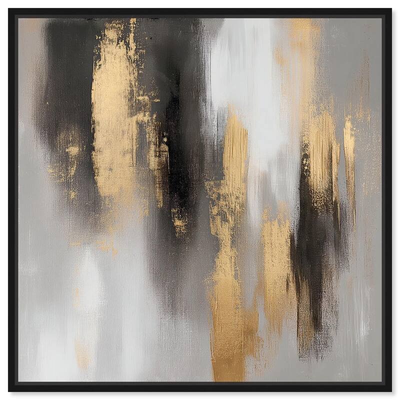 Gleaming Abyss II Canvas by Art Remedy - Black - 40" x 40"