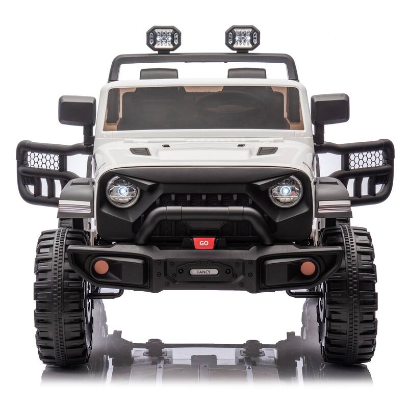 24V Two-Seater Kids Ride On Electric Car W/Parents Control,400w Motor,Provide A Speed Of 1.86-4.35mph For Kids Of 3+