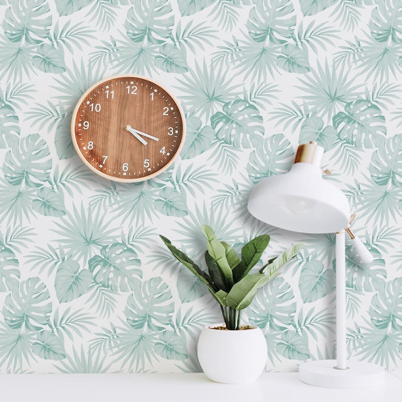 SUSSEXHOME Removable Wallpaper-Waterproof, Strippable, Light Resistance & Cleanable Wall Paper Roll-Wallpaper-Palms
