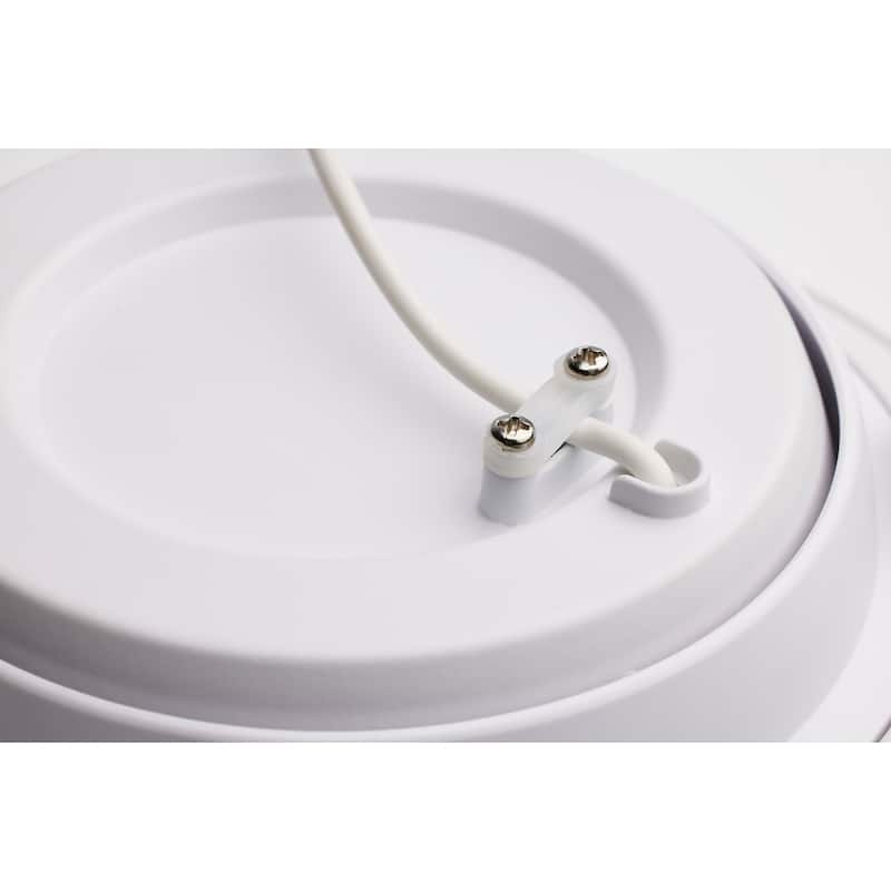 14W 6" Directional Low-Profile Downlight CCT Selectable 120V White Finish
