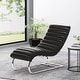 preview thumbnail 8 of 16, Pearsall Channel Stitch Chaise Lounge by Christopher Knight Home