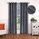 preview thumbnail 107 of 168, Superior Linen Washable Room Darkening Curtains, Set of 2 Panels 52" x 108" - Charcoal