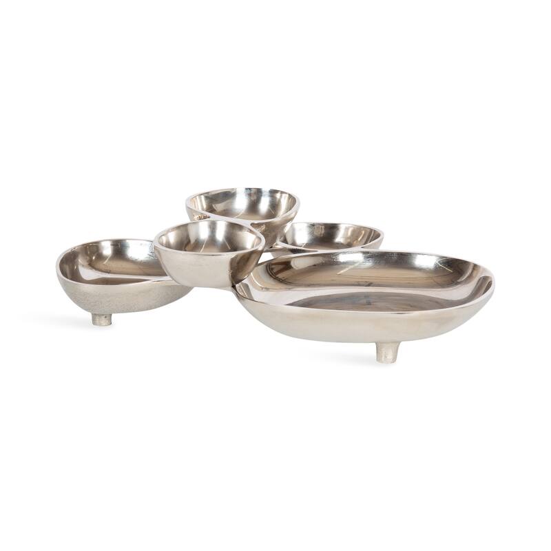 Kate and Laurel Cluso Footed Cluster Tray