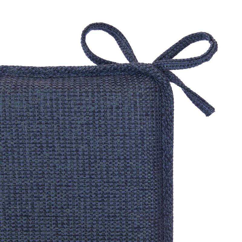 Reversible Chenille Rocking Chair Cushion Set