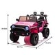 preview thumbnail 41 of 98, 24V Ride-On Car with Double Seat Bluetooth Remote Control MP3 Player and LED Lights Pink