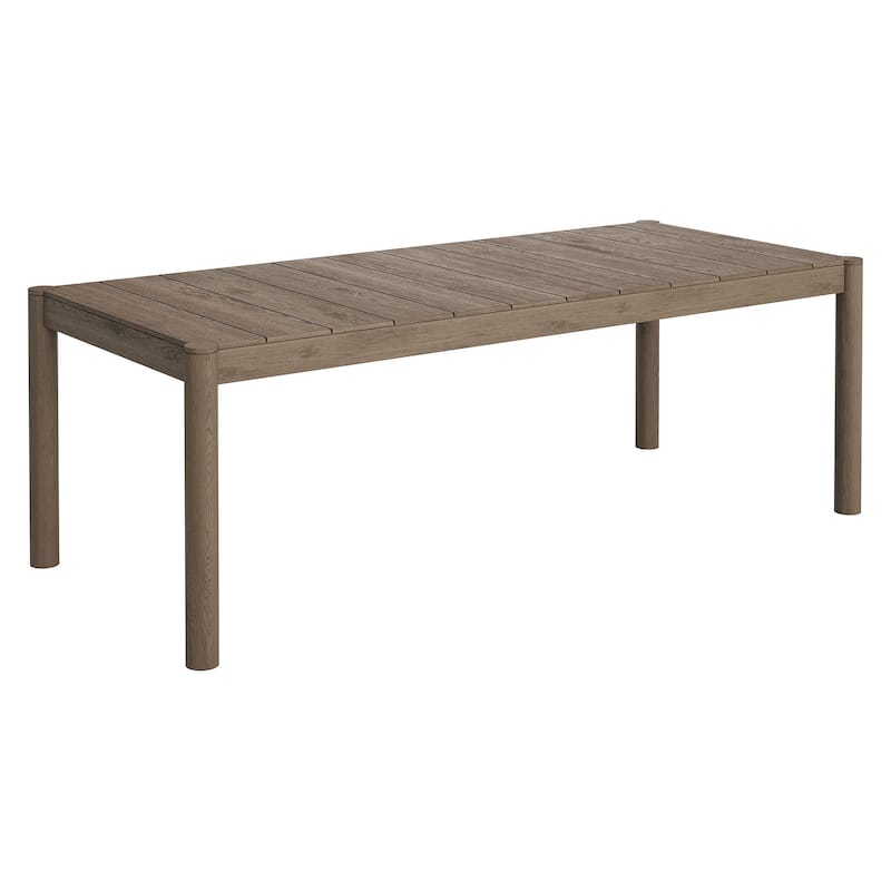 Eleni 89-Inch Outdoor Patio Teak Wood Dining Table