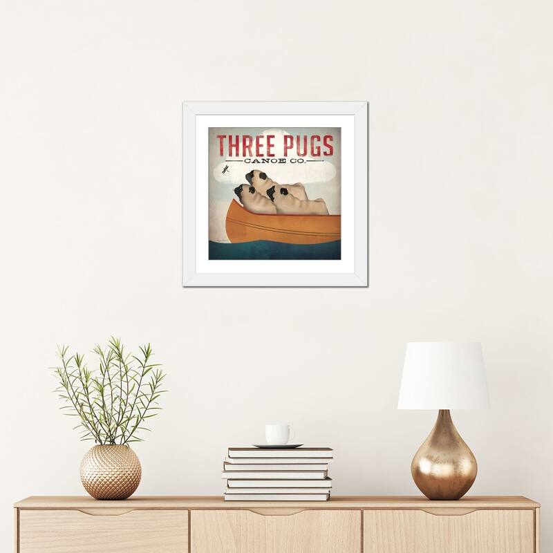 iCanvas "Three Pugs Canoe Co." by Ryan Fowler