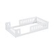 preview thumbnail 4 of 14, Wood Twin Size Platform Bed with Semi-enclosed Fence