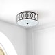preview thumbnail 50 of 48, Elizabeth Metal LED Flush Mount, by JONATHAN Y