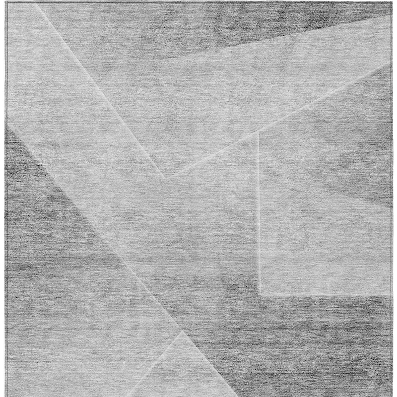 HomeRoots Abstract Transitional Rectangle Outdoor Rug