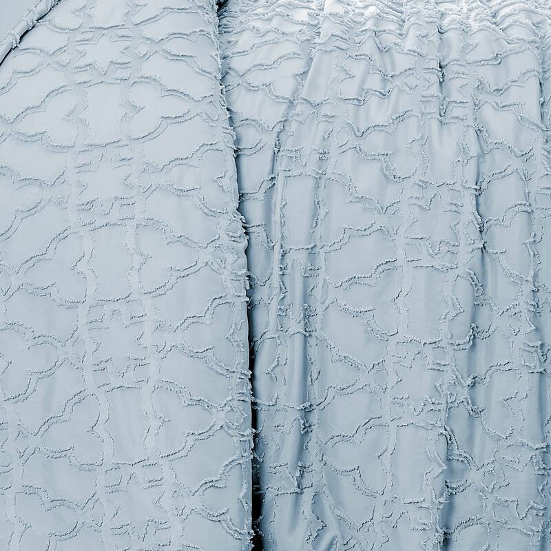 Stella Clipped Jacquard Comforter Set