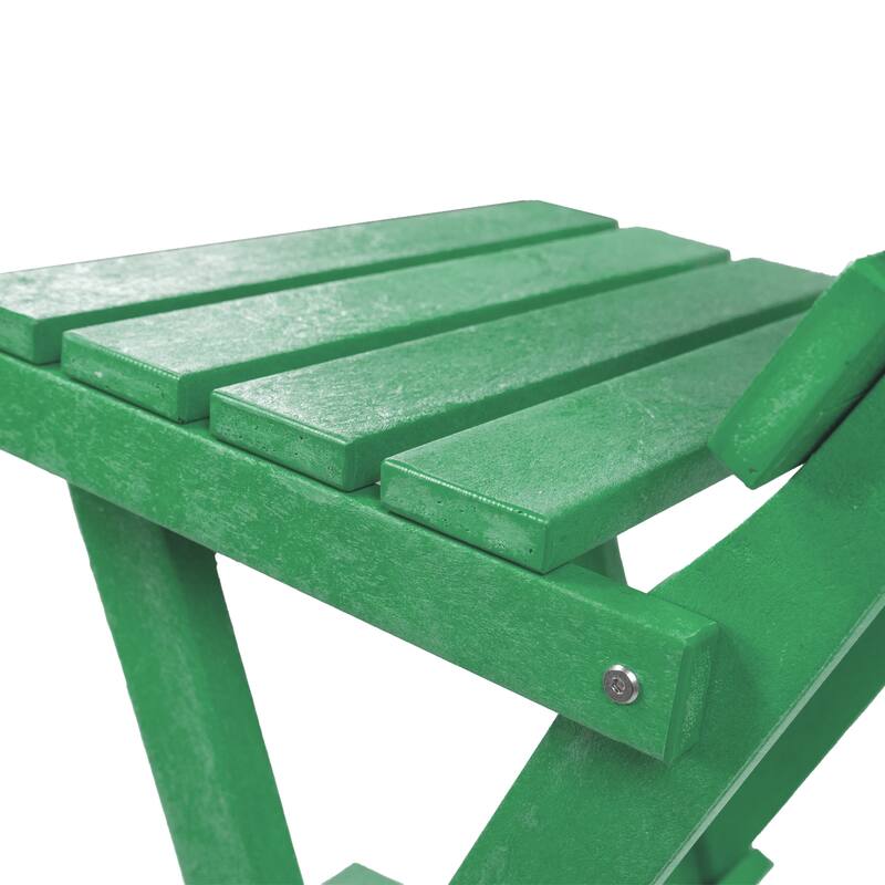 Key West Fully Assembled All-Weather Recycled HDPE Outdoor Folding Bar Stool