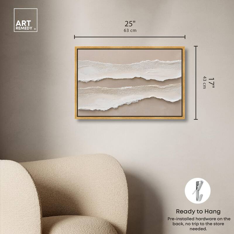 Textured Sea III Canvas by Art Remedy