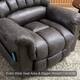 Super Soft Microsuede Power Lift Recliner Sofa with Massage Chair