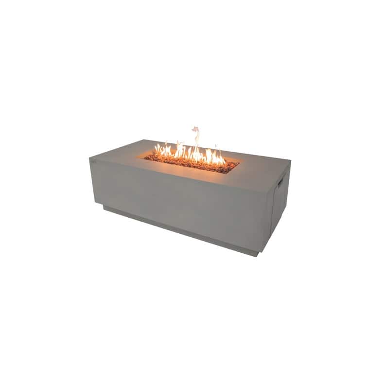 Sedona 66" Outdoor Fire Pit Table with Pull-Out Propane Tank Drawer