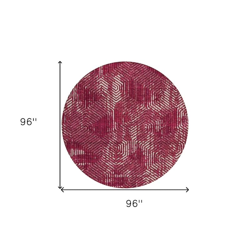 HomeRoots Geometric Transitional Rectangle Outdoor Rug
