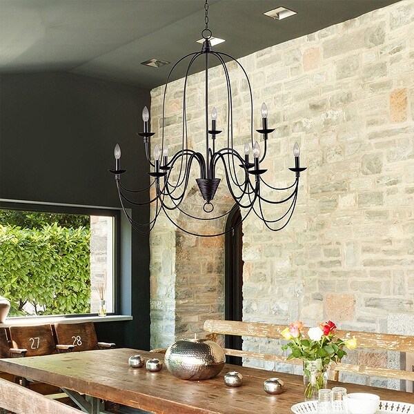 Blakely 9 Light Chandelier in Matte Black