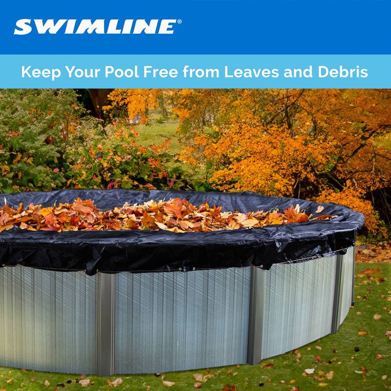 Swimline 21 Foot Round Above Ground Swimming Pool Leaf Net Top Cover | CO921 - 6.43