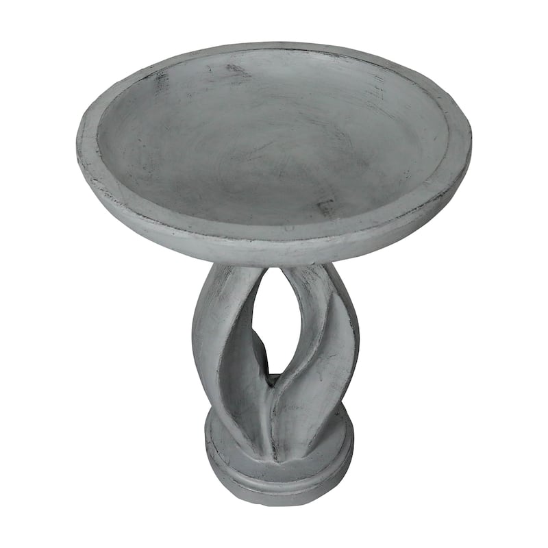 21.8 Inch Height Outdoor Bird Bath - Large Bird Bath for Garden Patio