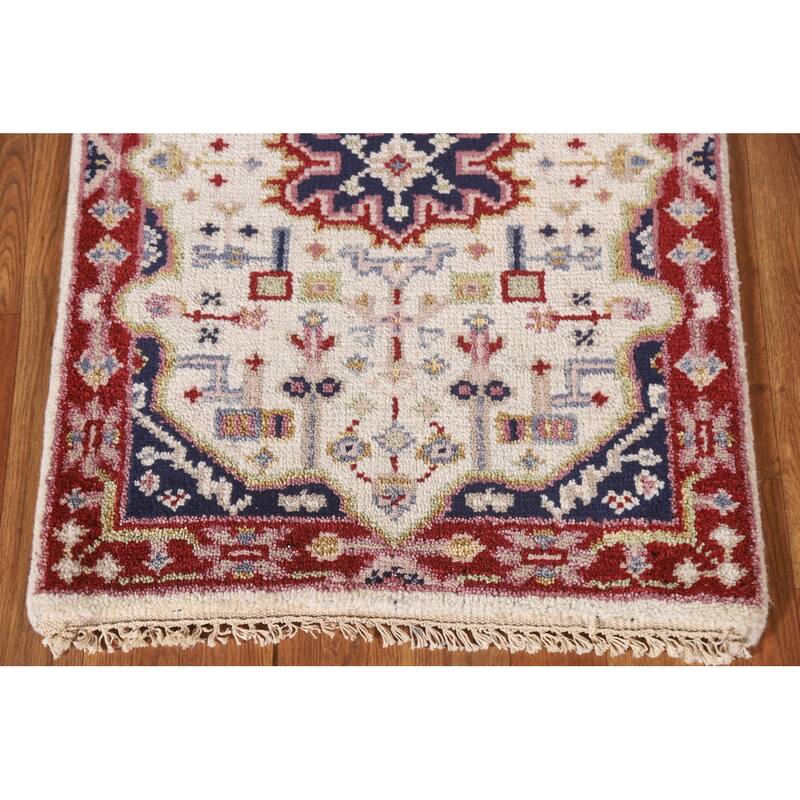 Geometric Kazak Rug Hand-Knotted Wool Carpet - 2'0"x 3'0"