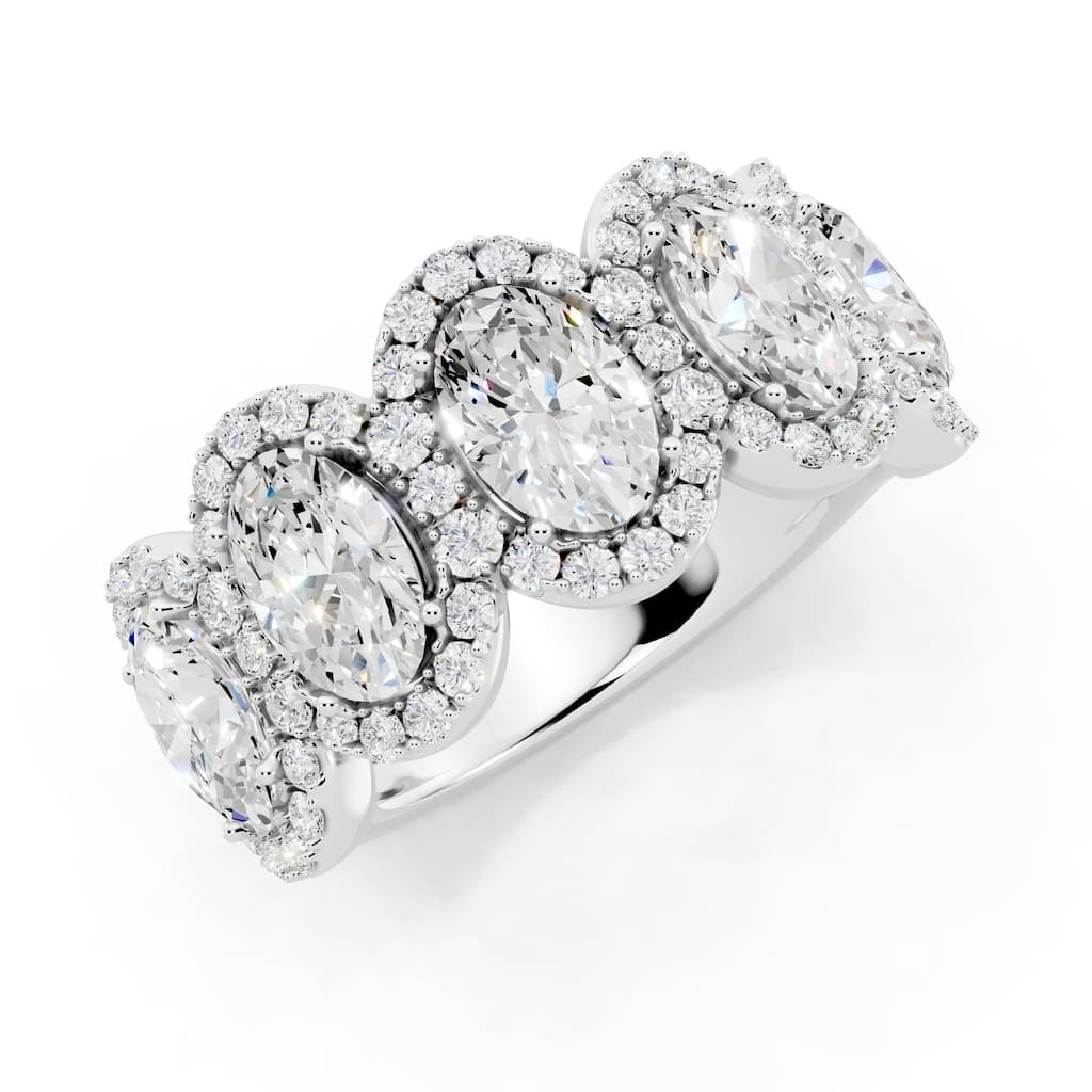 Auriya 14k Gold 2 1/2ctw Lab Grown Diamond Anniversary Ring (E-F VS)