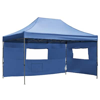 Clihome 10x15 Pop Up Canopy Tent with 4 Sidewalls, 3 Height Adjustable Outdoor Party Event Tent