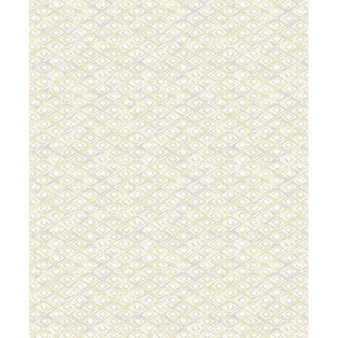 Decorline Delilah Light Yellow Diamond Wallpaper - 21in x 396in x 0.025in