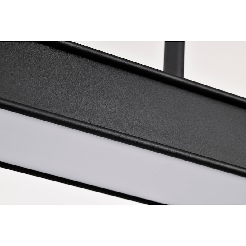 Longford 36 Inch LED Island Pendant Textured Black Acrylic Lens - Textured Black