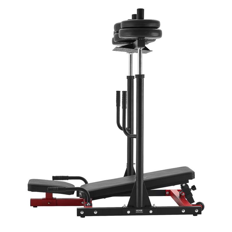 3-Level Adjustable Leg Press Machine for Targeted Lower Body Exercise at Home with Carbon Steel Frame - 50” x 48” x 46”