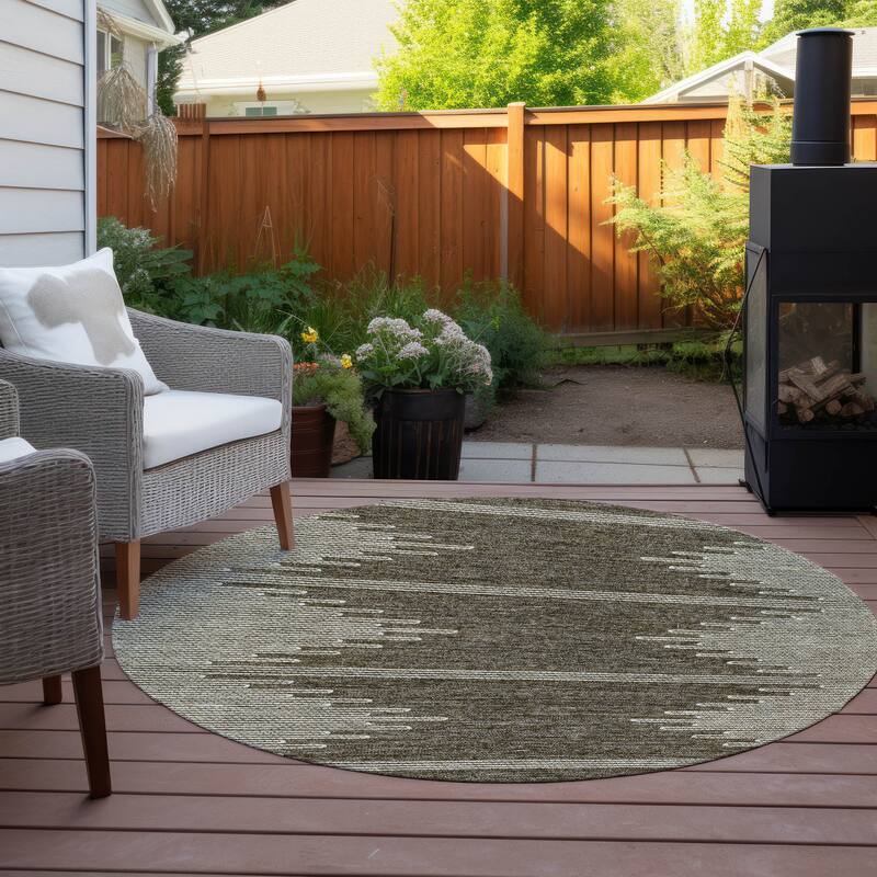 Machine Washable Indoor/ Outdoor Moroccan Boho Rug