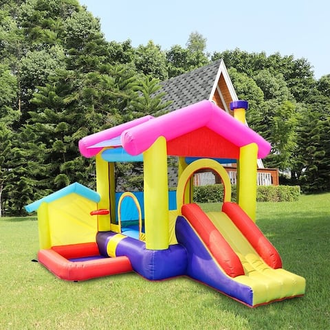 Inflatable Bounce House Water Slide and Jumping With Blower