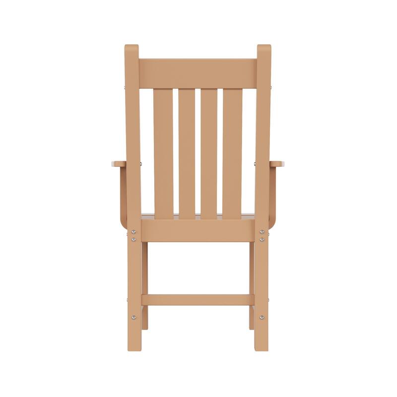 Laguna Hdpe All Weather Outdoor Patio Dining Chair With Arms