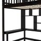 preview thumbnail 37 of 55, Playhouse Inspired Twin size Loft Bed with Bookshelf, Drawers, Desk and Wardrobe, Sturdy Construction & Unique Design, White