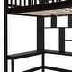 preview thumbnail 26 of 37, Twin Size Loft Bed with Storage Stairs, Desk and Wardrobe， Combination Wood Children's Bed Frame with Bookshelf, Drawers