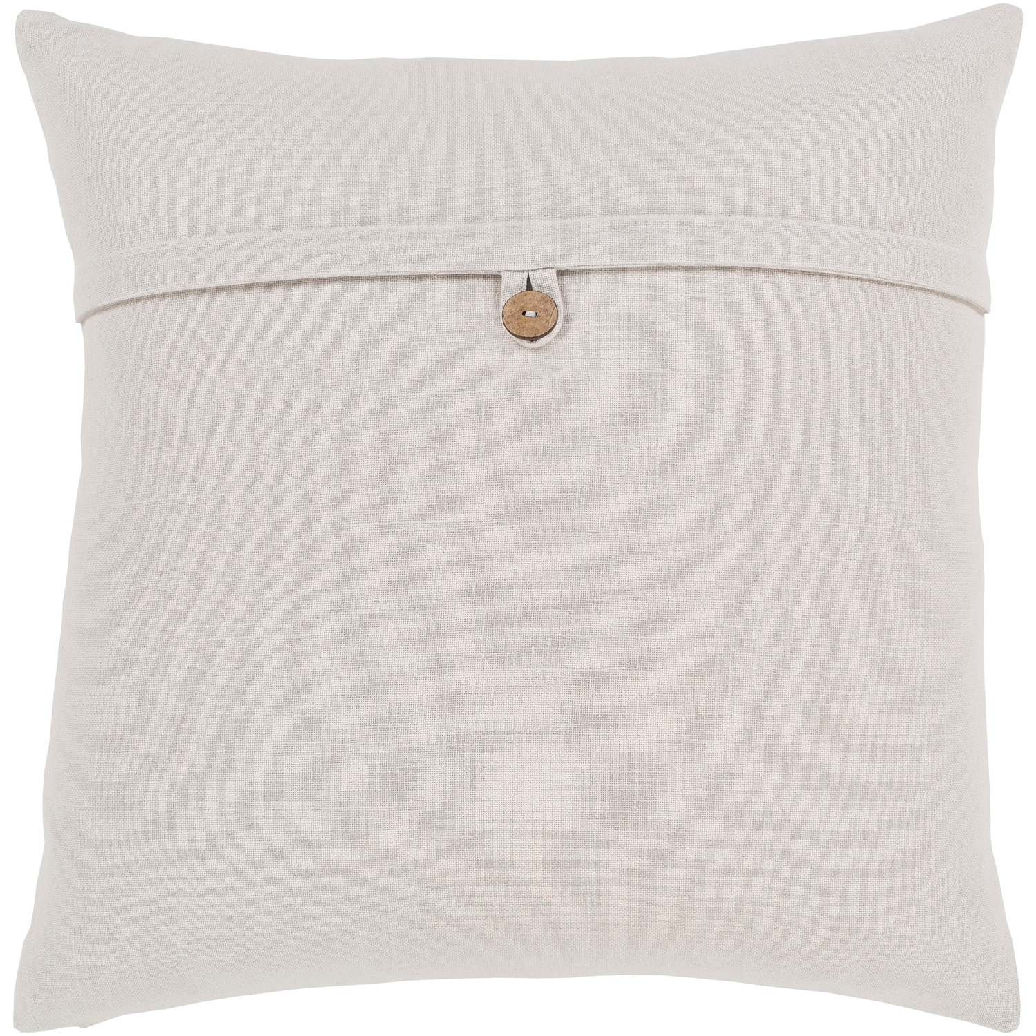 Livabliss Demetra Traditional Button Ivory Feather Down or Poly Filled Throw Pillow 18-inch