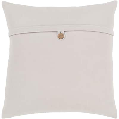 Livabliss Demetra Traditional Button Ivory Feather Down or Poly Filled Throw Pillow 20-inch