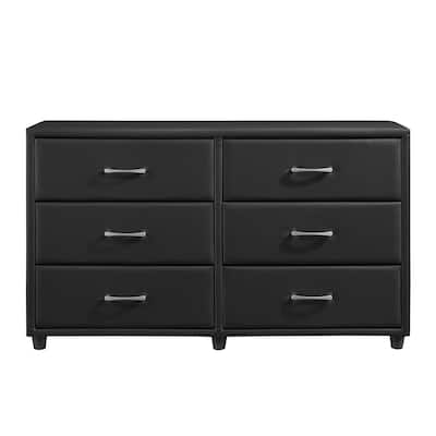 Black Dresser Upholstery Plywood Engineered Wood