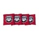 preview thumbnail 1 of 1, Georgia Bulldogs Red Cornhole Bags All-Weather Resin Filled