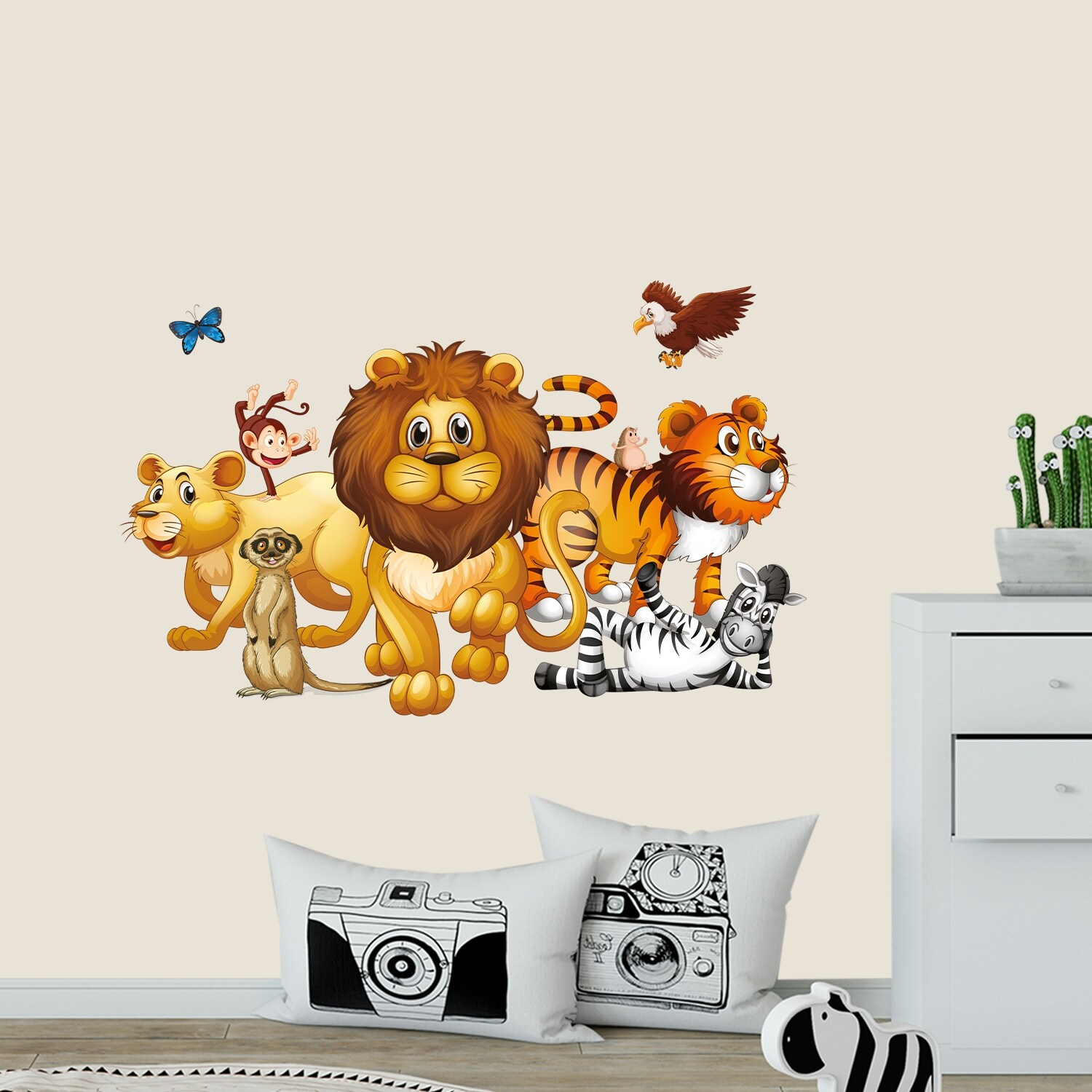 Jungle Animals Wall Decal Nursery - Safari Animals-image