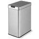 preview thumbnail 1 of 8, Costway Slim Kitchen Trash Can with Wing Lids 13.2 Gal Automatic Silver - See Details