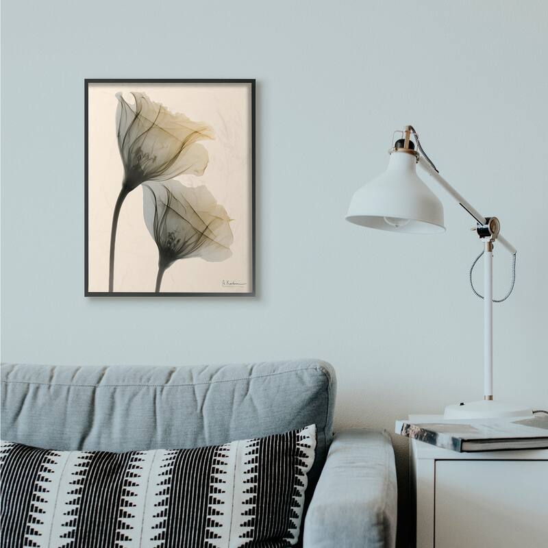 Stupell Neutral Light Flower Photograph Framed Wall Art