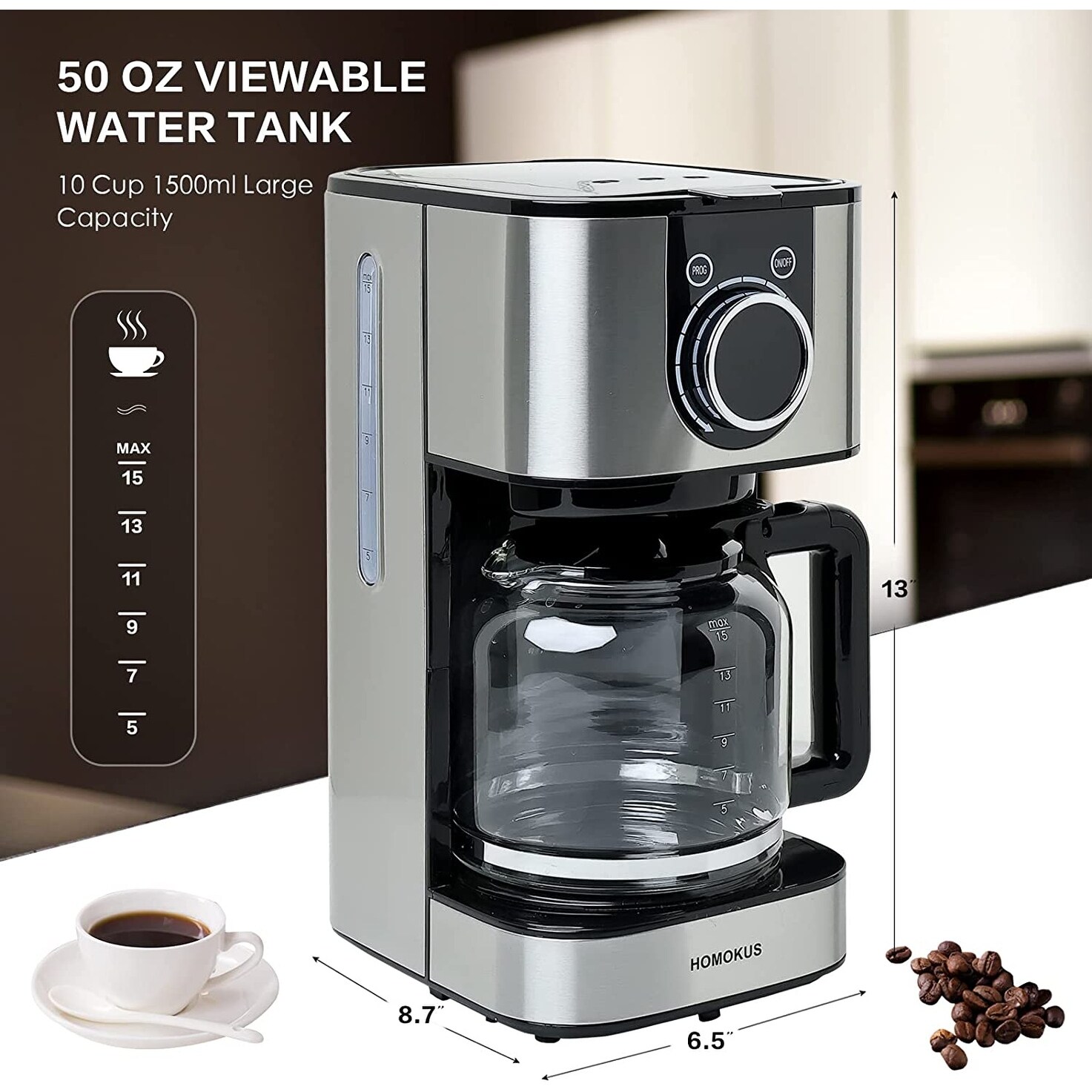 Hamilton Beach 49933 2 Way Programmable 12 Cup Coffee Maker