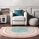 preview thumbnail 36 of 37, Nuloom Nydia SpinClean Circular Kids Machine Washable Area Rug