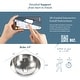 preview thumbnail 9 of 8, Bohr Nickel 14.25" Round Vessel Bath Sink with Ashfield Vessel Faucet Kit