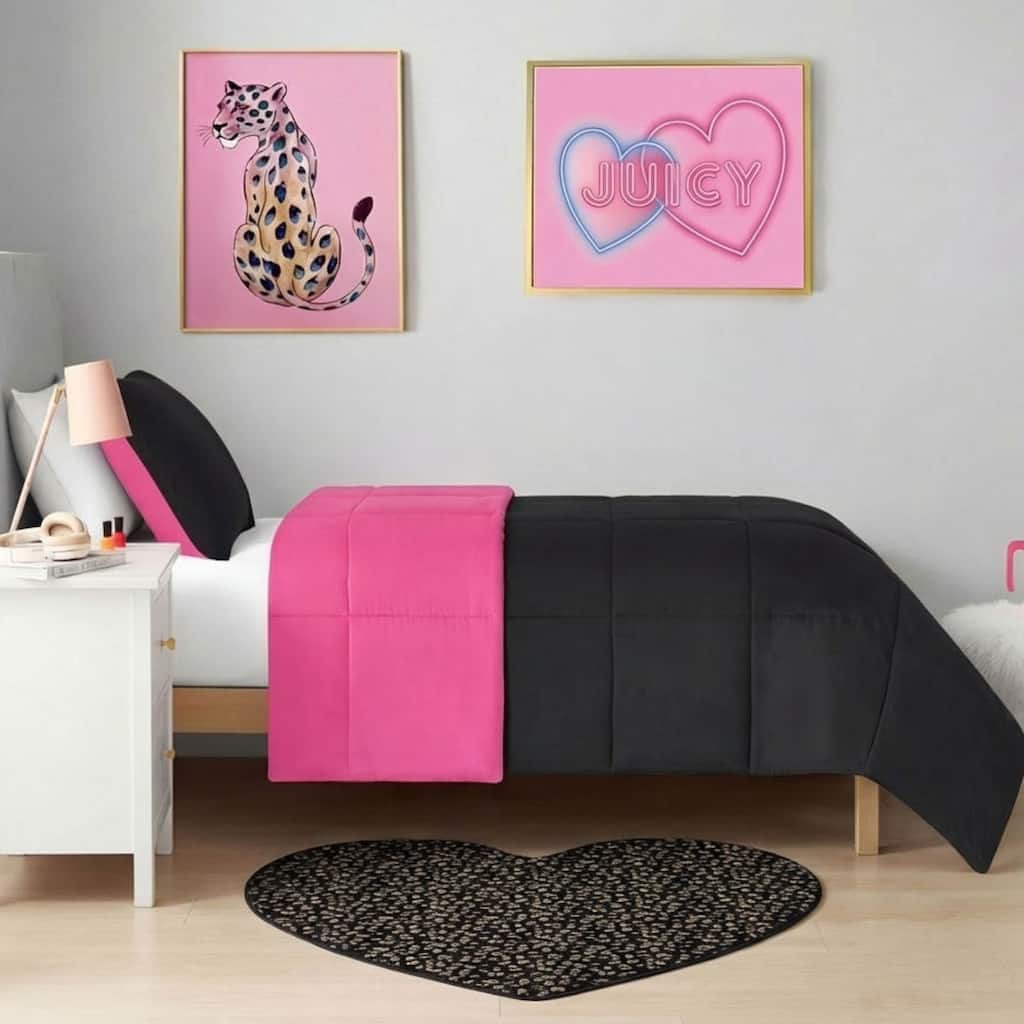 Juicy Couture Metallic Leopard Plush Rugs