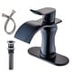preview thumbnail 19 of 23, Vibrantbath Waterfall Bathroom Sink Faucet Lavatory Deck Mounted