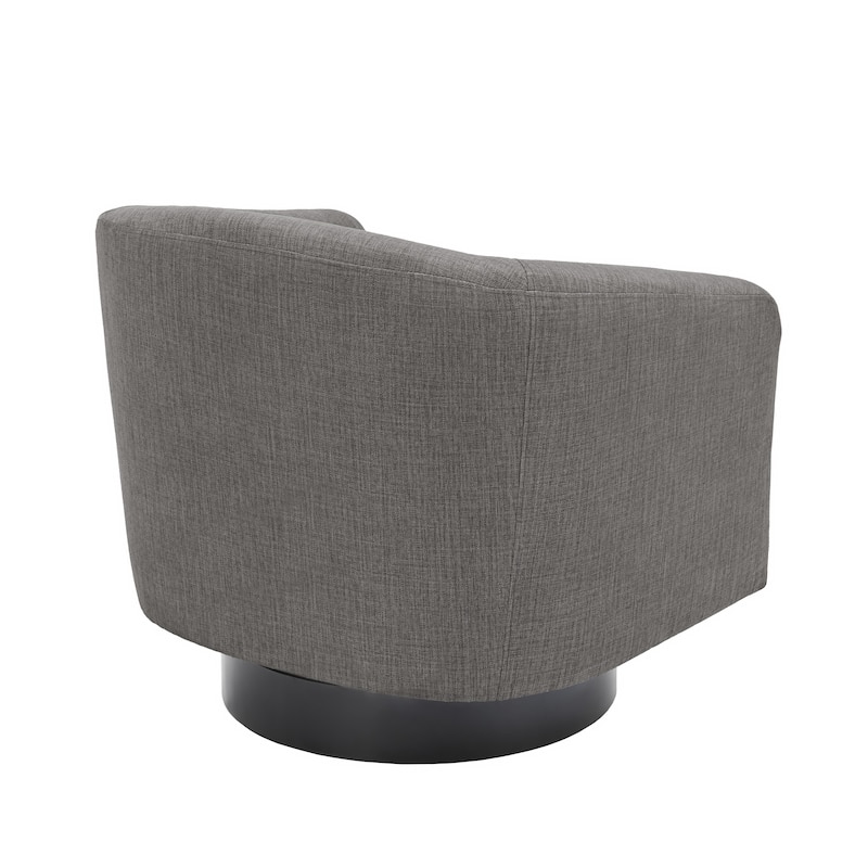 2 Set 360°Swivel Fabric Accent Chairs Barrel Armchairs