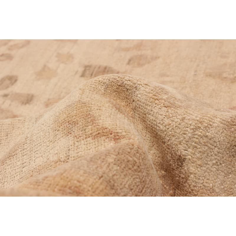 ECARPETGALLERY Hand-knotted Chobi Finest Ivory Wool Rug - 7'10 x 9'6