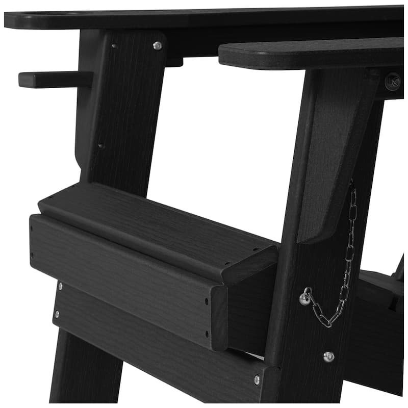 Polytrends Alvaro Outdoor Adirondack Chair with Cup Holder (Set of 2)
