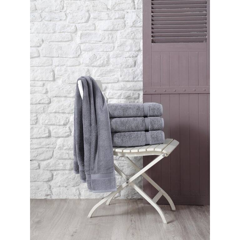 Royal Turkish Cotton Luxury Bath Towel Set & 100% Soft Turkish Cotton & Set of 4 Hotel Quality Towels